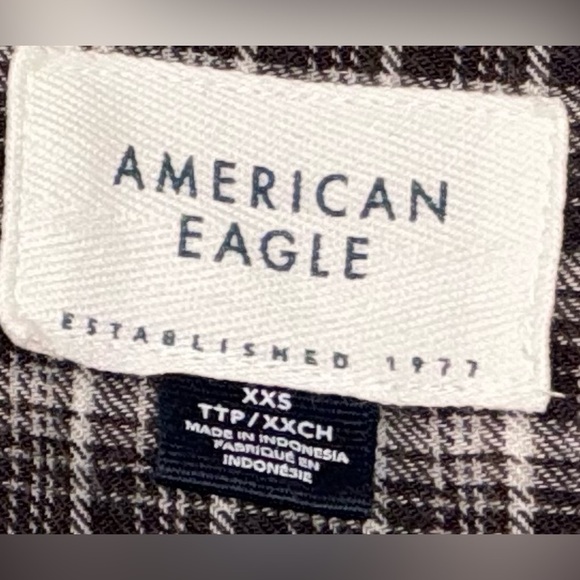 American Eagle Oversized Plaid Button Up - Picture 6 of 10